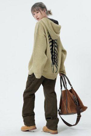 Cute Everyday Outfits, Outfit Inspo Casual Centipede Knit Hoodie