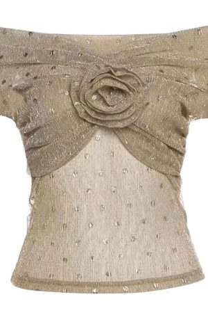 Cute Everyday Outfits, Outfit Inspo Casual Charming Rose Bardot Mesh Top