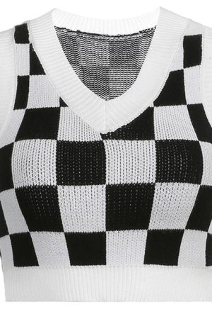 Cute Everyday Outfits, Outfit Inspo Casual Check On It Knit Vest