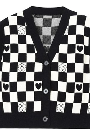 Cute Everyday Outfits, Outfit Inspo Casual Checkerboard Cropped Vest