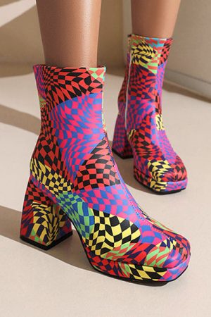 Cute Everyday Outfits, Outfit Inspo Casual Checkered Platform Boots