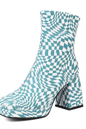 Cute Everyday Outfits, Outfit Inspo Casual Checkered Platform Boots