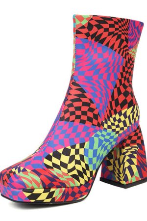 Cute Everyday Outfits, Outfit Inspo Casual Checkered Platform Boots