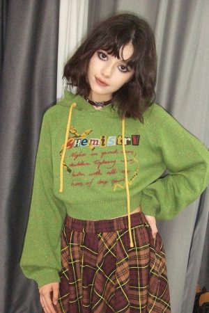 Cute Everyday Outfits, Outfit Inspo Casual Chemistry Knit Cropped Hoodie