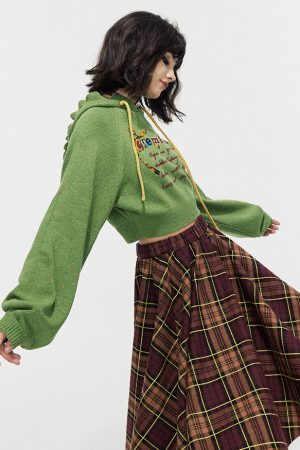 Cute Everyday Outfits, Outfit Inspo Casual Chemistry Knit Cropped Hoodie