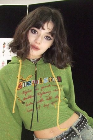 Cute Everyday Outfits, Outfit Inspo Casual Chemistry Knit Cropped Hoodie