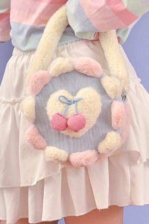 Cute Everyday Outfits, Outfit Inspo Casual Cherry Cake Fluffy Handbag