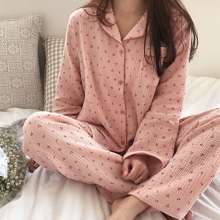 Cute Everyday Outfits, Outfit Inspo Casual Cherry Pajama Set
