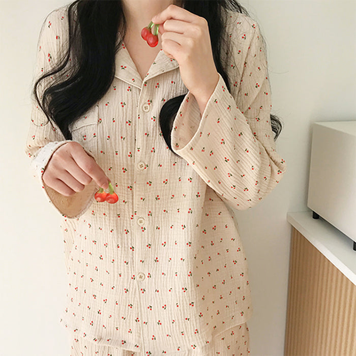 Cute Everyday Outfits, Outfit Inspo Casual Cherry Pajama Set Cute Everyday Outfits, Outfit Inspo Casual Cherry Pajama Set