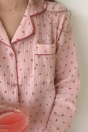 Cute Everyday Outfits, Outfit Inspo Casual Cherry Pajama Set
