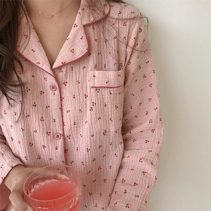 Cute Everyday Outfits, Outfit Inspo Casual Cherry Pajama Set Cute Everyday Outfits, Outfit Inspo Casual Cherry Pajama Set