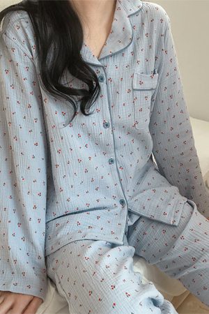 Cute Everyday Outfits, Outfit Inspo Casual Cherry Pajama Set