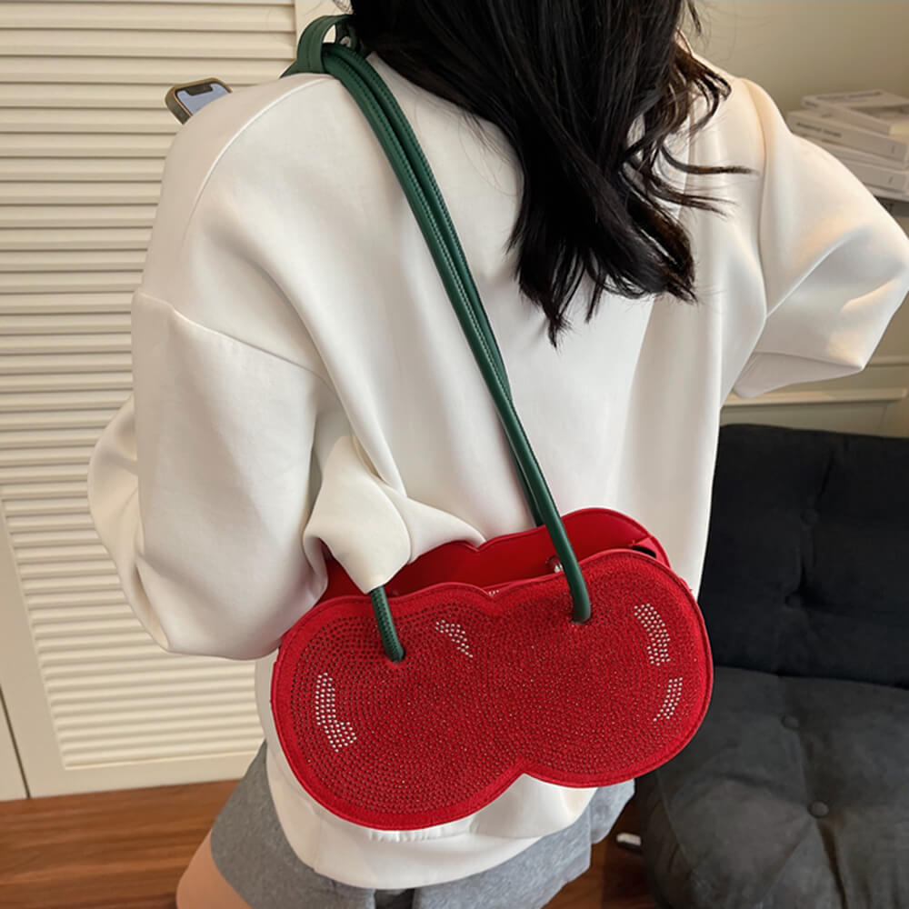 Cute Everyday Outfits, Outfit Inspo Casual Cherry Shaped Bag Cute Everyday Outfits, Outfit Inspo Casual Cherry Shaped Bag