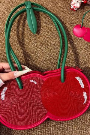Cute Everyday Outfits, Outfit Inspo Casual Cherry Shaped Bag