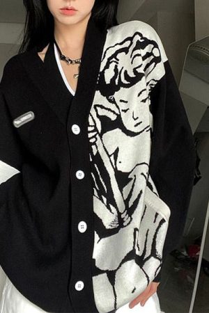 Cute Everyday Outfits, Outfit Inspo Casual Cherub Aesthetic Asymmetrical Cardigan