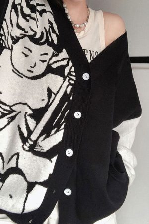 Cute Everyday Outfits, Outfit Inspo Casual Cherub Aesthetic Asymmetrical Cardigan