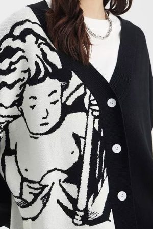 Cute Everyday Outfits, Outfit Inspo Casual Cherub Aesthetic Asymmetrical Cardigan