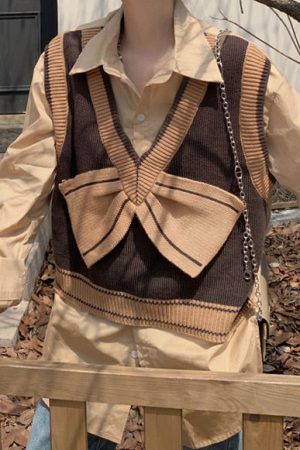 Cute Everyday Outfits, Outfit Inspo Casual Chocolate Brown Aeshetic Vest