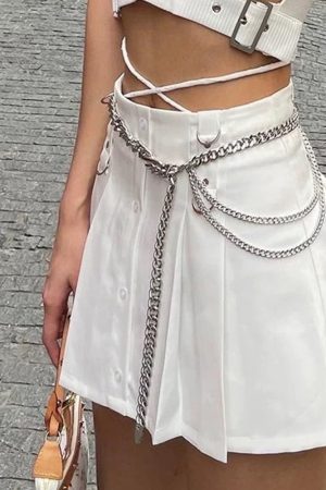 Cute Everyday Outfits, Outfit Inspo Casual Chunky Layered Chain Belt