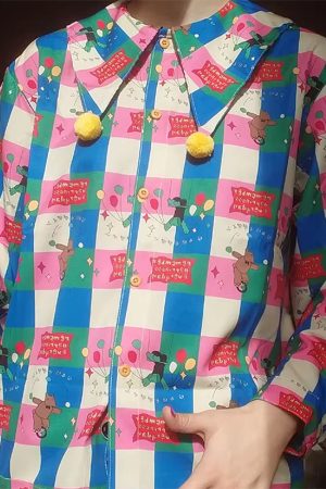 Cute Everyday Outfits, Outfit Inspo Casual Circus Core Aesthetic Collar Shirt