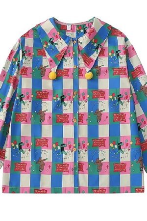 Cute Everyday Outfits, Outfit Inspo Casual Circus Core Aesthetic Collar Shirt