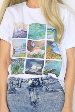 Cute Everyday Outfits, Outfit Inspo Casual Claude Monet Tee