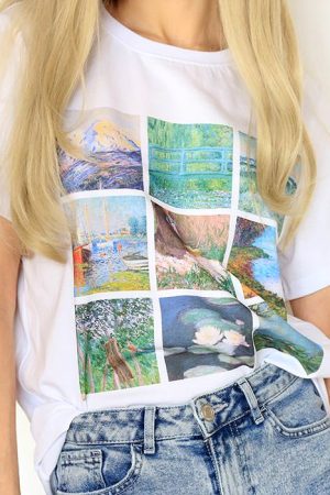 Cute Everyday Outfits, Outfit Inspo Casual Claude Monet Tee