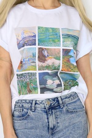 Cute Everyday Outfits, Outfit Inspo Casual Claude Monet Tee