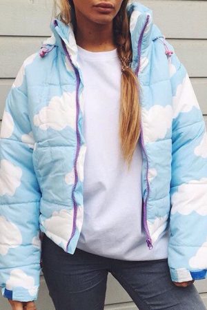 Cute Everyday Outfits, Outfit Inspo Casual Cloud Padded Jacket