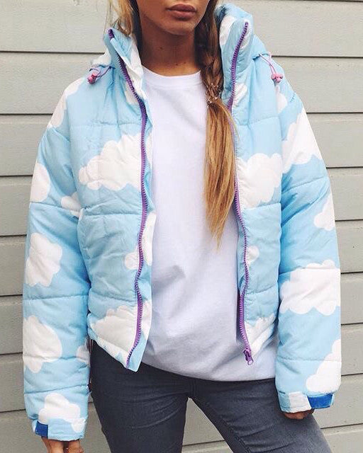 Cute Everyday Outfits, Outfit Inspo Casual Cloud Padded Jacket Cute Everyday Outfits, Outfit Inspo Casual Cloud Padded Jacket