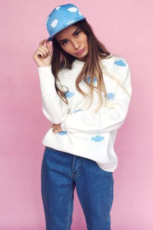 Cute Everyday Outfits, Outfit Inspo Casual Cloud Sweater