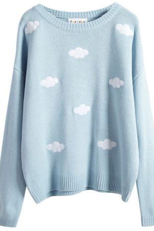 Cute Everyday Outfits, Outfit Inspo Casual Cloud Sweater