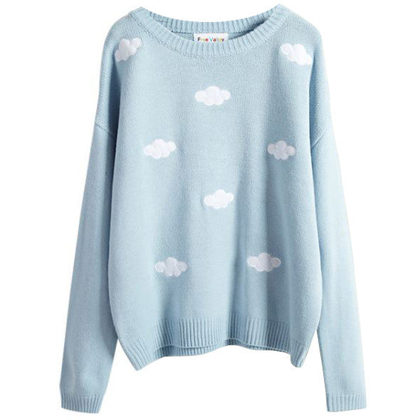 Cute Everyday Outfits, Outfit Inspo Casual Cloud Sweater