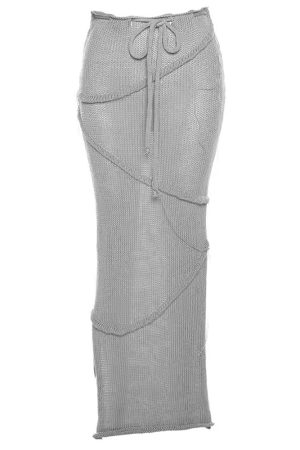 Cute Everyday Outfits, Outfit Inspo Casual Coastal Knit Crochet Maxi Skirt