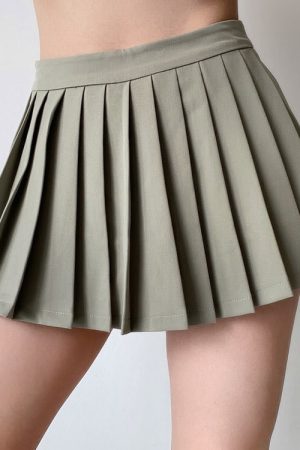 Cute Everyday Outfits, Outfit Inspo Casual Coffee Cream Pleated Skirt