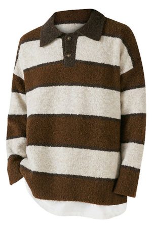 Cute Everyday Outfits, Outfit Inspo Casual Coffee Shop Striped Pullover