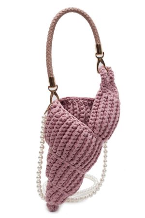 Cute Everyday Outfits, Outfit Inspo Casual Conch Shell Knit Crochet Bag