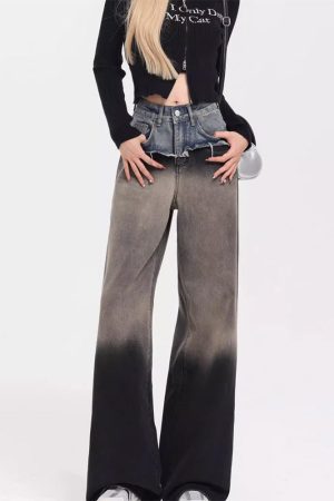 Cute Everyday Outfits, Outfit Inspo Casual Control Freak Layered Baggy Jeans