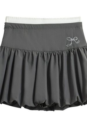 Cute Everyday Outfits, Outfit Inspo Casual Coquette Aesthetic Balloon Mini Skirt