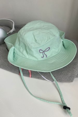 Cute Everyday Outfits, Outfit Inspo Casual Coquette Aesthetic Bow Fisherman Hat