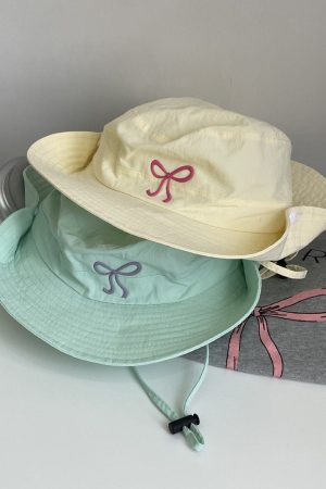 Cute Everyday Outfits, Outfit Inspo Casual Coquette Aesthetic Bow Fisherman Hat
