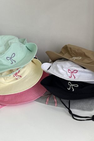 Cute Everyday Outfits, Outfit Inspo Casual Coquette Aesthetic Bow Fisherman Hat