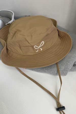 Cute Everyday Outfits, Outfit Inspo Casual Coquette Aesthetic Bow Fisherman Hat