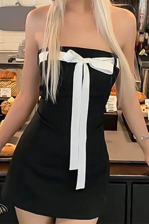 Cute Everyday Outfits, Outfit Inspo Casual Coquette Aesthetic Bow Mini Dress