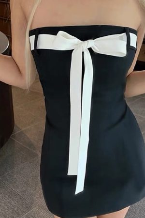 Cute Everyday Outfits, Outfit Inspo Casual Coquette Aesthetic Bow Mini Dress