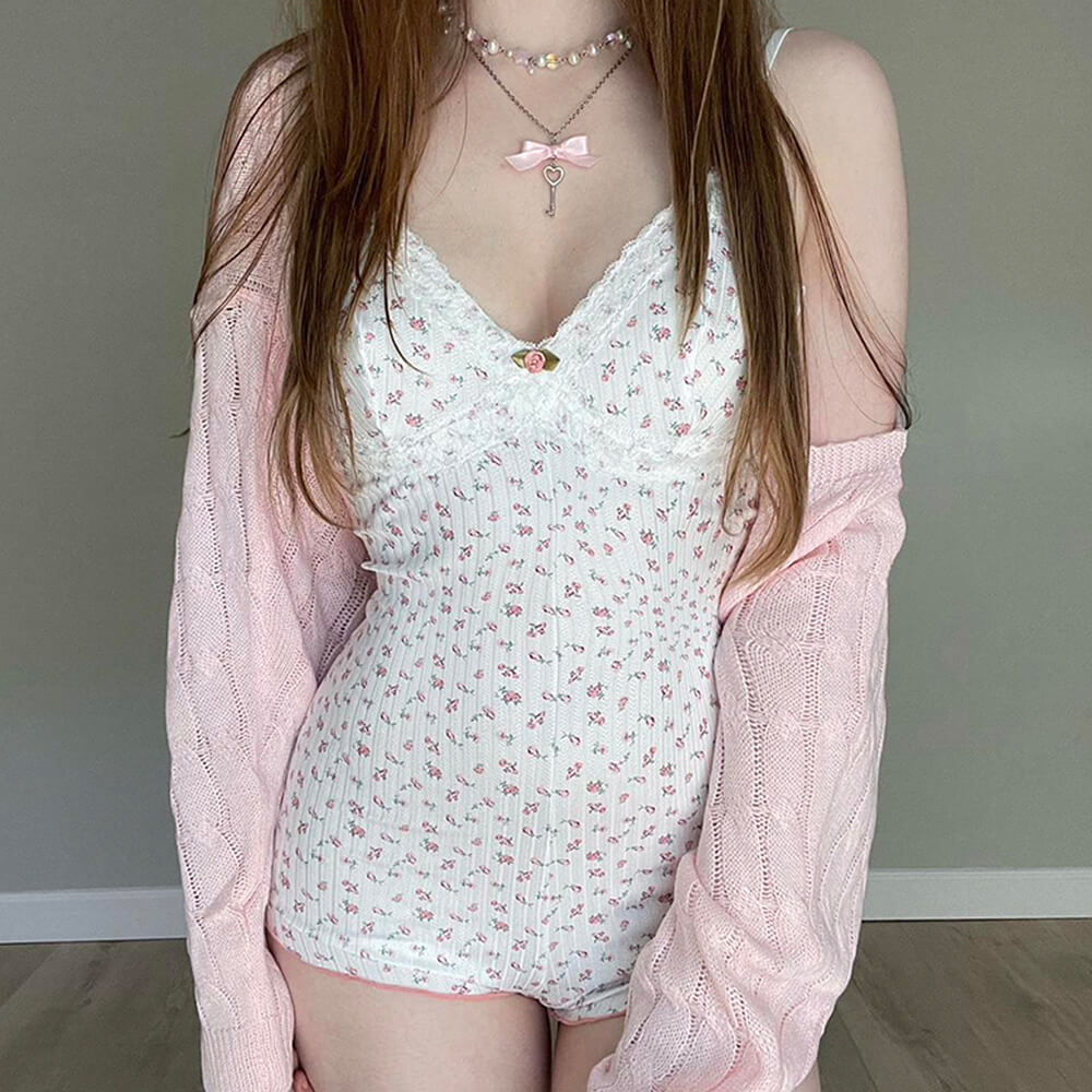 Cute Everyday Outfits, Outfit Inspo Casual Coquette Aesthetic Floral Romper Cute Everyday Outfits, Outfit Inspo Casual Coquette Aesthetic Floral Romper