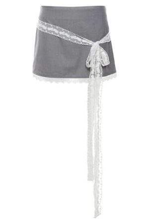 Cute Everyday Outfits, Outfit Inspo Casual Coquette Aesthetic Lace Bow Skirt