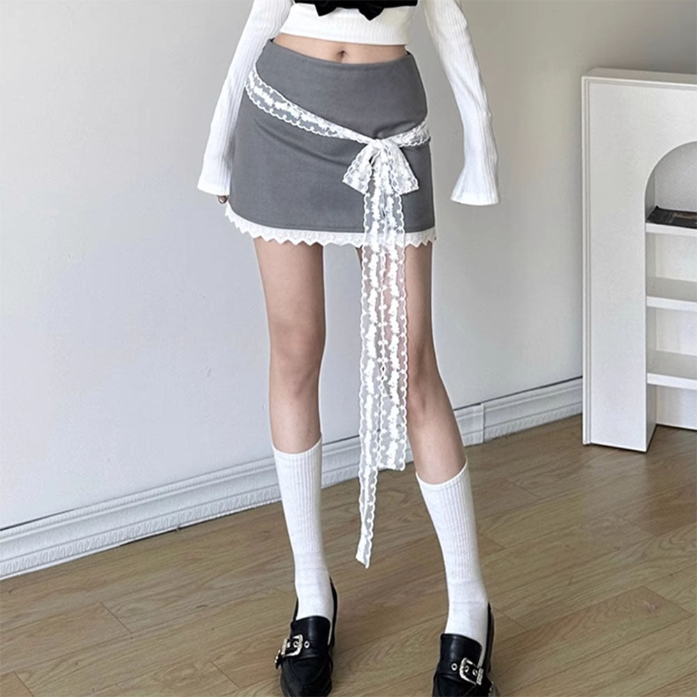 Cute Everyday Outfits, Outfit Inspo Casual Coquette Aesthetic Lace Bow Skirt Cute Everyday Outfits, Outfit Inspo Casual Coquette Aesthetic Lace Bow Skirt