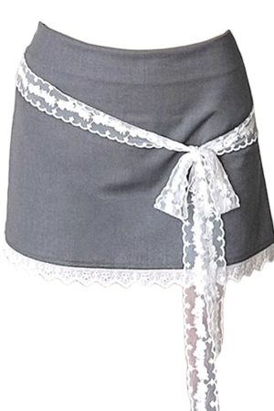 Cute Everyday Outfits, Outfit Inspo Casual Coquette Aesthetic Lace Bow Skirt