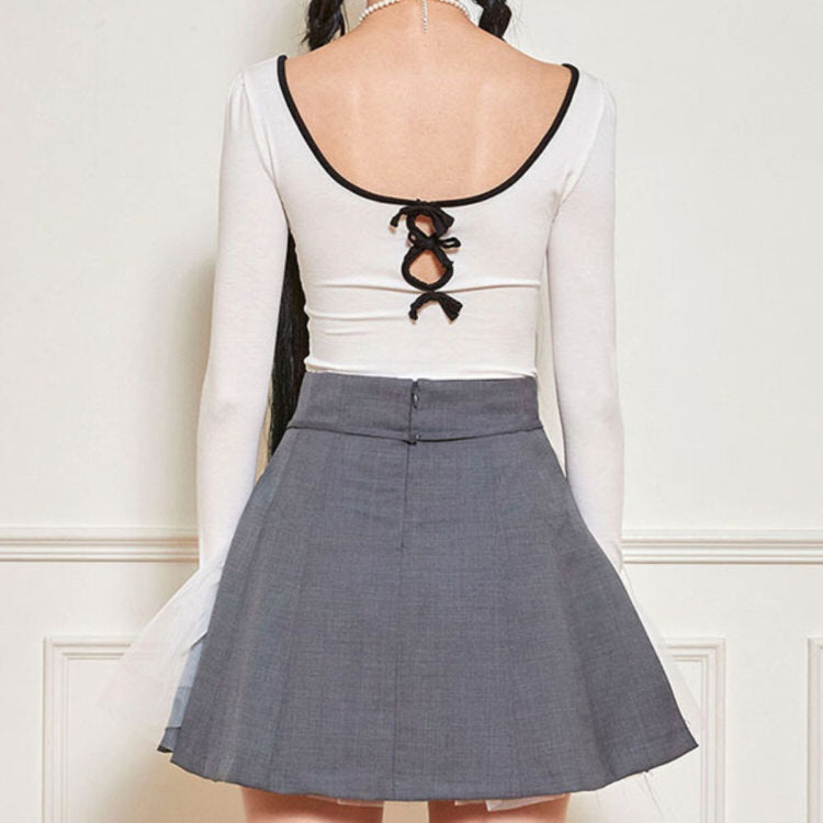 Cute Everyday Outfits, Outfit Inspo Casual Coquette Aesthetic Long Sleeve Top Cute Everyday Outfits, Outfit Inspo Casual Coquette Aesthetic Long Sleeve Top